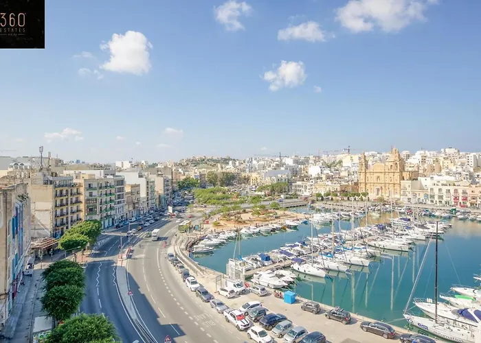 Apartment Seafront, Designer With Private Terrace & Wifi By 360 Estates Pieta